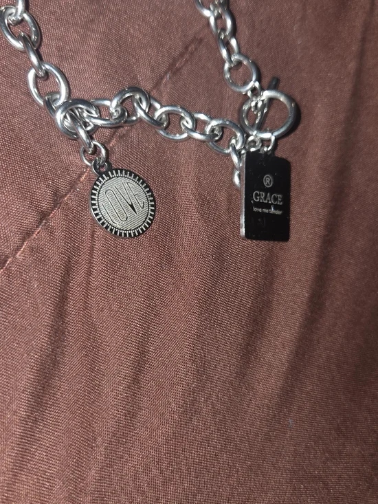 Love & Grace Women's Stainless Steel Necklace, Y2K - Picture 4 of 4